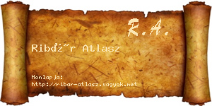 Ribár Atlasz névjegykártya